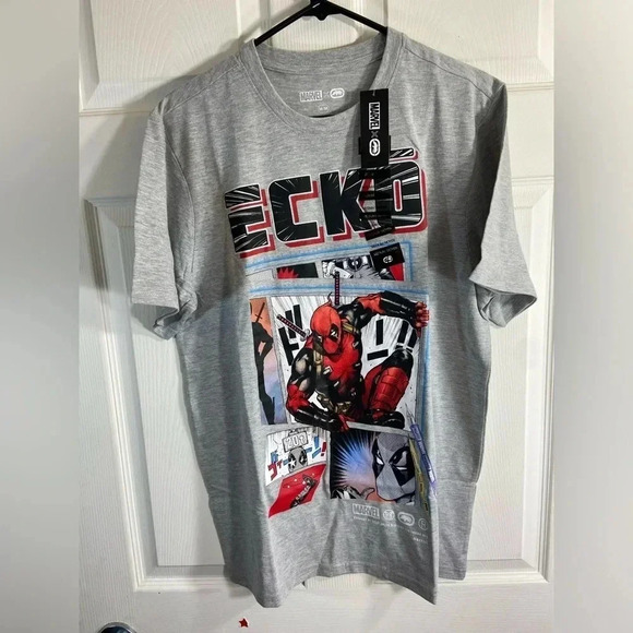 Marvel x Ecko - Deadpool - Medium Grey T Shirt  - BNWT - 🌮⚔️🐞 - Picture 4 of 5